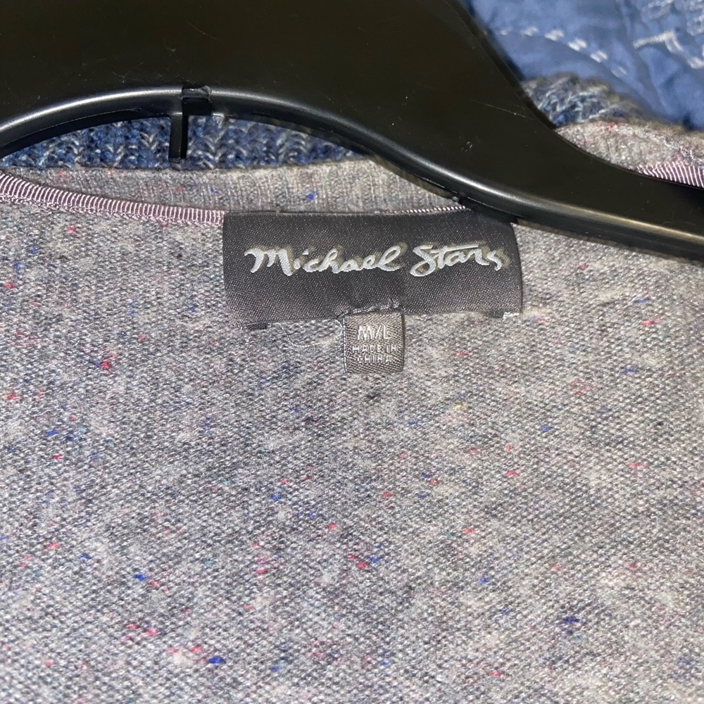 Michael Stars Speckled Gray Sweater